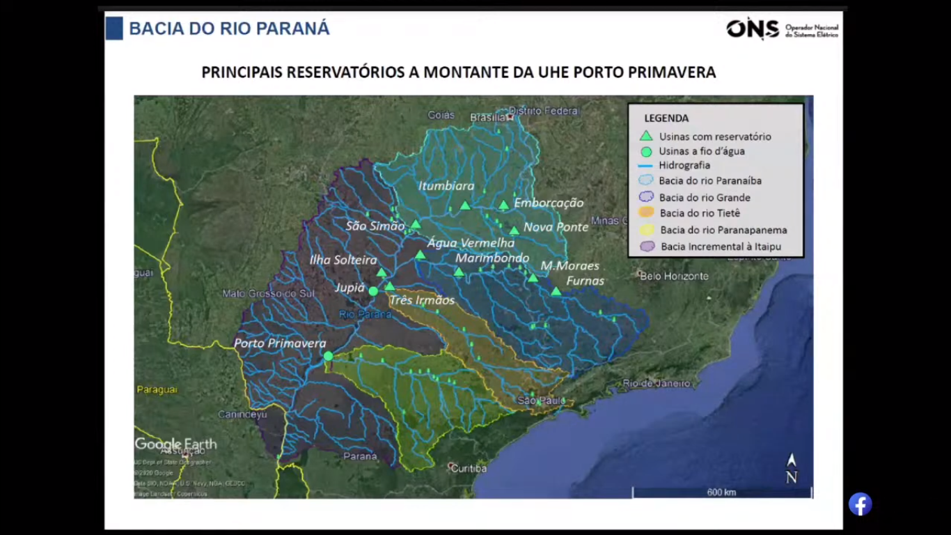 Bacia do Paraná registra os piores níveis em 91 anos
