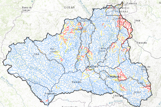 Agência Nacional de Águas disponibiliza mapas interativos da bacia do rio Paranaíba