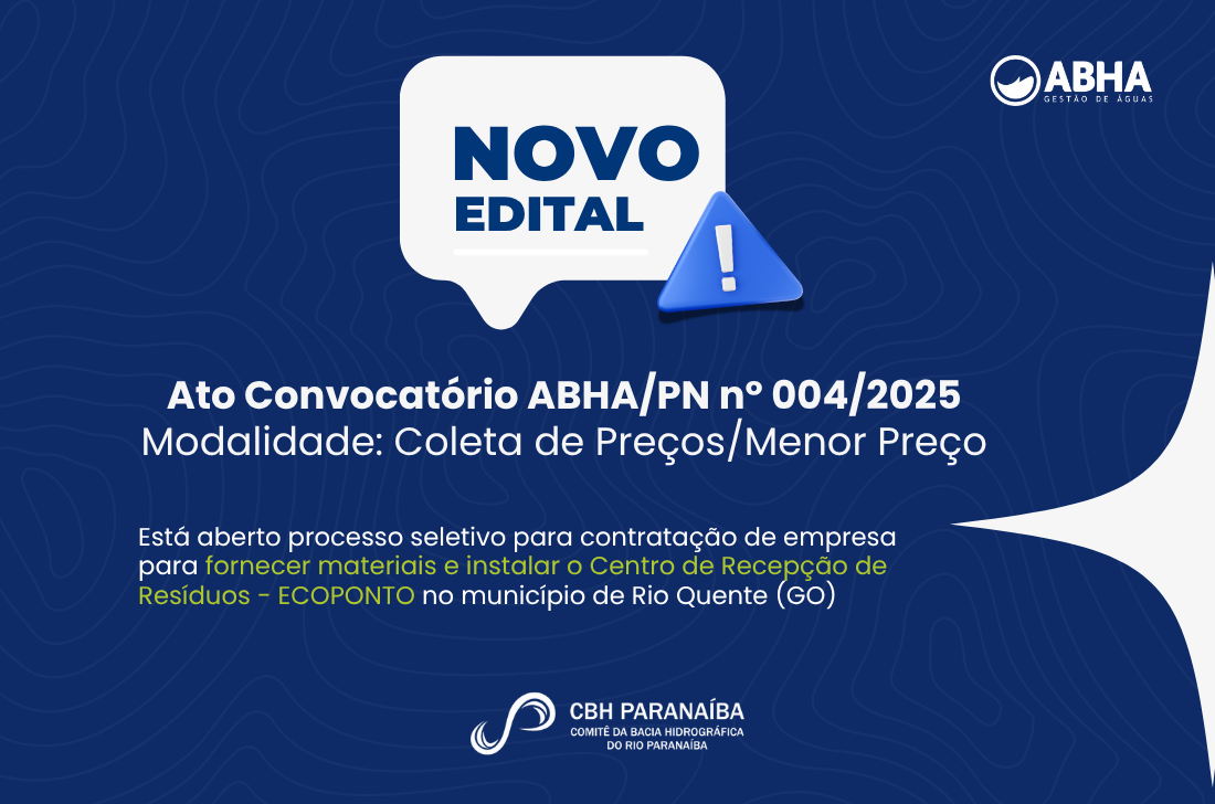 Comitê do Rio Paranaíba promove processo seletivo para construção de Ecoponto em Rio Quente (GO)