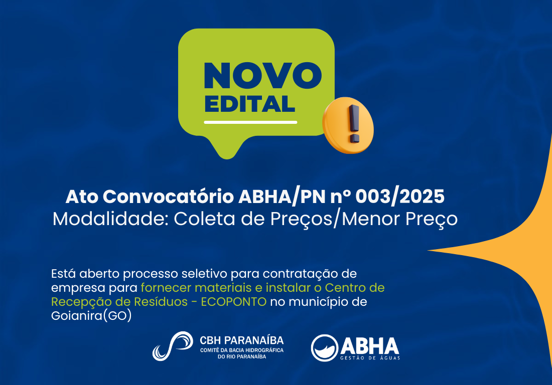 Comitê do Rio Paranaíba realiza processo seletivo para construção de Ecoponto em Goianira (GO)