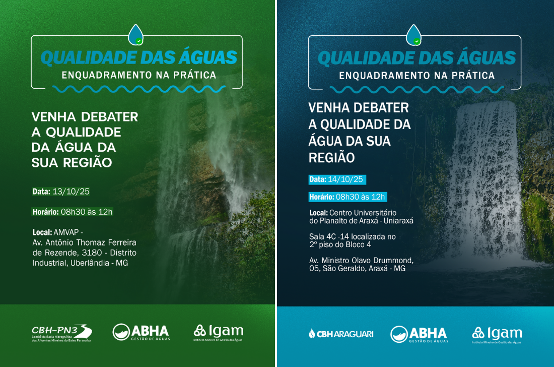 Comitês de Bacia promovem oficinas participativas sobre qualidade da água em cinco cidades do Triângulo Mineiro