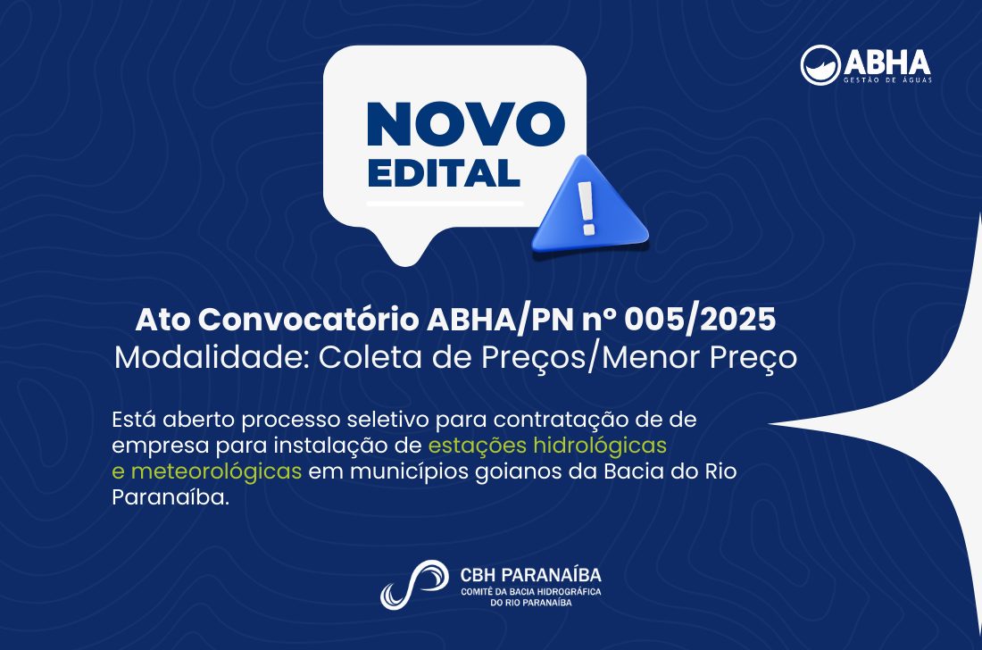 CBH Paranaíba abre edital para ampliação do monitoramento hidrometeorológico em Goiás