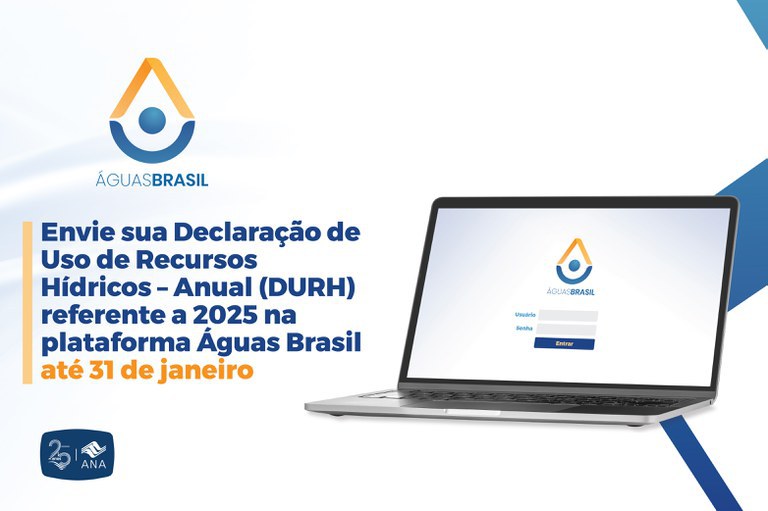 Plataforma Águas Brasil recebe Declaração de Uso de Recursos Hídricos até 31 de janeiro