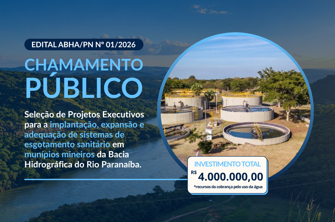 CBH Paranaíba lança edital para apoiar projetos de saneamento em municípios mineiros da bacia